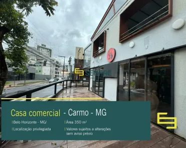 Imóvel Comercial para alugar, 350m² no Carmo, Belo Horizonte