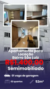 Apartamento com 2 Quartos para alugar, 56m² no São Luiz, Caxias do Sul