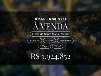 Apartamento com 3 Quartos à venda, 110m² no Ilha de Santa Maria, Vitória