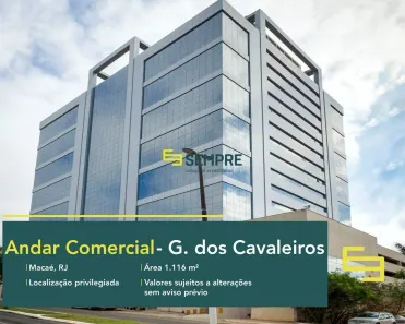 Sala Comercial para alugar, 1117m² no Granja dos Cavaleiros, Macaé