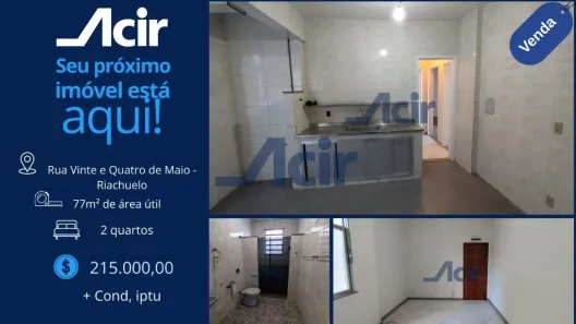 Apartamento com 2 Quartos à venda, 80m² no Riachuelo, Rio de Janeiro