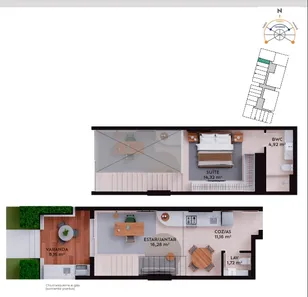 Apartamento com 1 Quarto à venda, 68m² no Pedra Branca, Palhoça