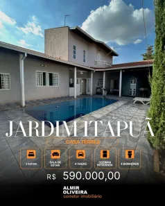 Casa com 3 Quartos à venda, 273m² no Jardim Itapuã, Sertãozinho
