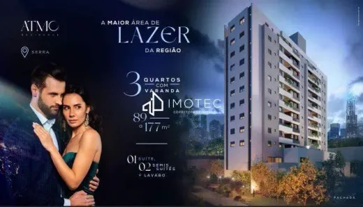 Apartamento com 3 Quartos à venda, 89m² no Serra, Belo Horizonte