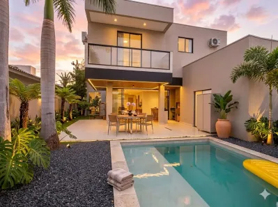 Casa de Condomínio com 4 Quartos à venda, 315m² no Condomínio Florais Cuiabá Residencial, Cuiabá