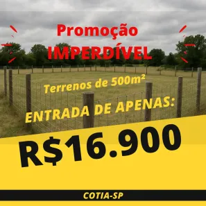 Lote/Terreno à venda, 500m² no Recreio Topázio (Caucaia do Alto), Cotia
