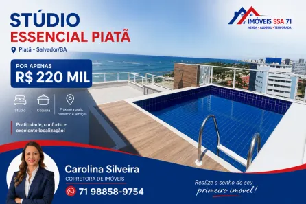 Kitnet à venda, 18m² no Itapuã, Salvador
