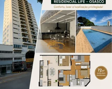 Apartamento com 3 Quartos à venda, 72m² no Vila Osasco, Osasco