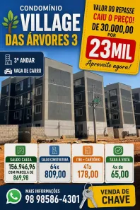 Apartamento com 2 Quartos à venda, 41m² no Turu, São Luís
