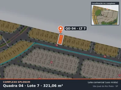 Lote/Terreno à venda, 321m² no Eparque Mirage, São José do Rio Preto