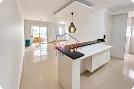 Apartamento com 3 Quartos para alugar, 77m² no Ponta da Praia, Santos