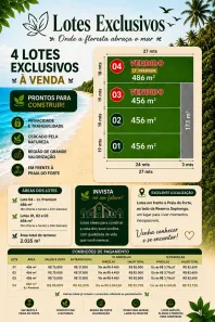 Lote/Terreno à venda, 500m² no , Mata de São João