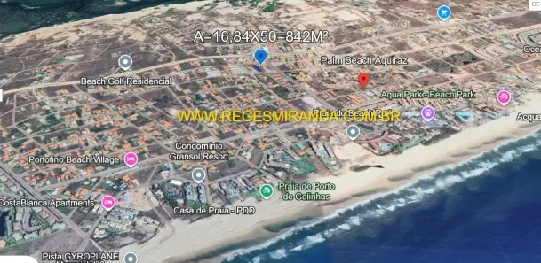 Lote/Terreno à venda, 842m² no Porto das Dunas, Aquiraz
