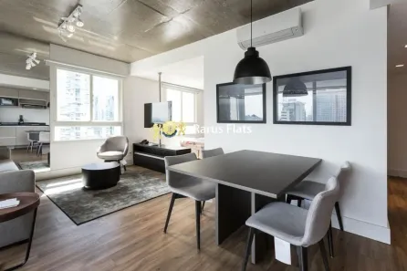 Flat com 1 Quarto para alugar, 62m² no Cidade Monções, São Paulo