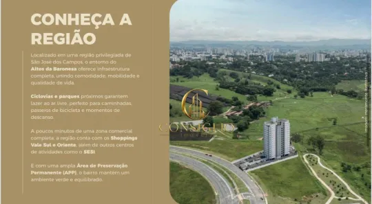 Apartamento com 3 Quartos à venda, 71m² no Condomínio Recanto da Baronesa, São José dos Campos