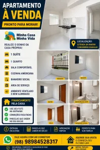 Apartamento com 2 Quartos à venda, 57m² no Forquilha, São Luís