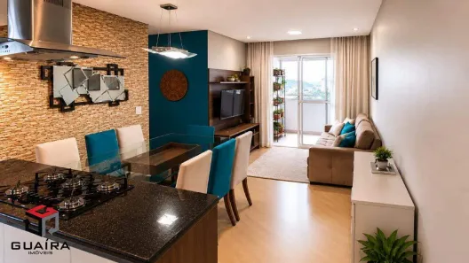 Apartamento com 3 Quartos à venda, 77m² no Campestre, Santo André