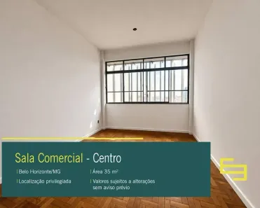 Sala Comercial à venda, 36m² no Centro, Belo Horizonte