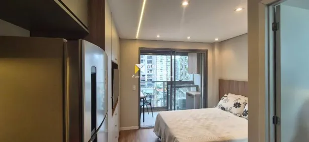 Apartamento com 1 Quarto para alugar, 25m² no Santo Amaro, São Paulo