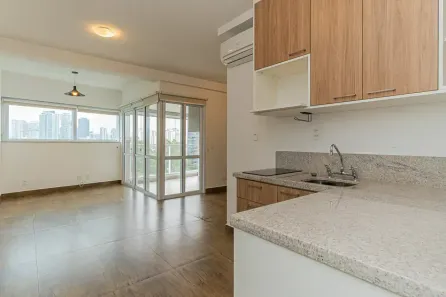 Apartamento com 1 Quarto para alugar, 42m² no Cidade Monções, São Paulo