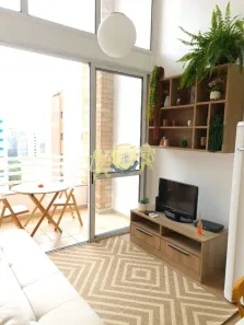 Flat com 1 Quarto para alugar, 48m² no Cidade Monções, São Paulo