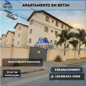 Apartamento com 2 Quartos à venda, 55m² no Betim Industrial, Betim