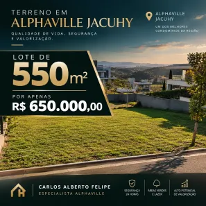 Lote/Terreno à venda, 550m² no Jacuhy, Serra