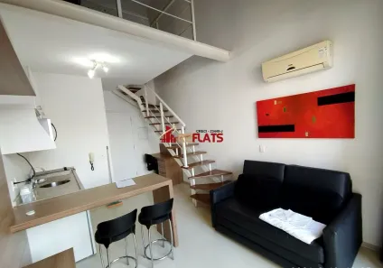 Flat com 1 Quarto para alugar, 40m² no Cidade Monções, São Paulo
