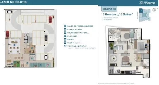 Apartamento com 3 Quartos à venda, 70m² no Praia de Itaparica, Vila Velha