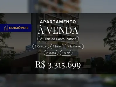 Apartamento com 3 Quartos à venda, 110m² no Praia do Canto, Vitória