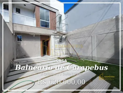 Casa com 3 Quartos à venda, 99m² no Balneário de Carapebus, Serra