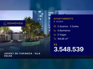 Apartamento com 3 Quartos à venda, 156m² no Jockey de Itaparica, Vila Velha