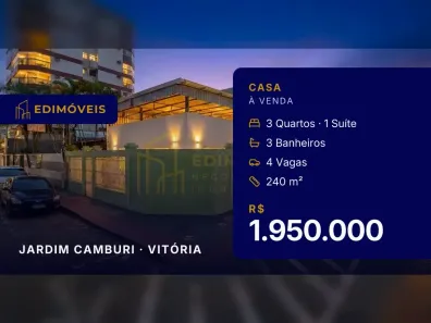 Casa com 3 Quartos à venda, 240m² no Jardim Camburi, Vitória