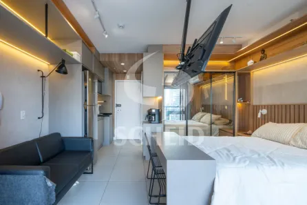 Flat com 1 Quarto à venda, 27m² no Santo Amaro, São Paulo