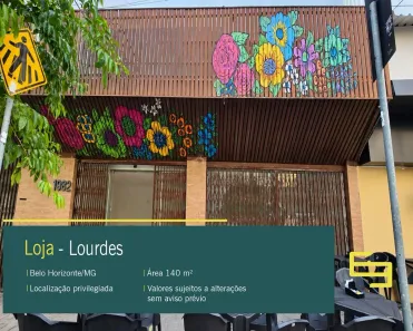 Ponto Comercial para alugar, 140m² no Lourdes, Belo Horizonte