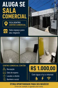 Sala Comercial com 1 Quarto para alugar, 15m² no Centro-Sul, Várzea Grande