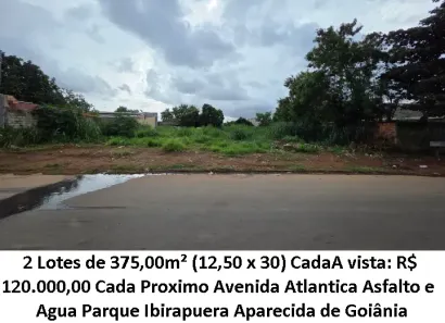 Lote/Terreno à venda, 375m² no Parque Ibirapuera, Aparecida de Goiânia
