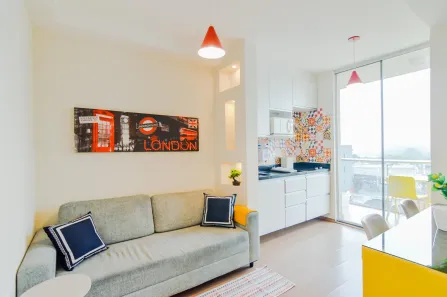 Apartamento com 1 Quarto para alugar, 39m² no Vila Augusta, Guarulhos