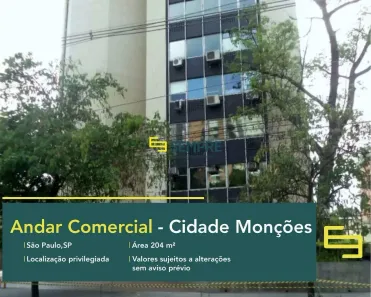 Imóvel Comercial à venda, 204m² no Cidade Monções, São Paulo