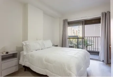 Apartamento com 1 Quarto para alugar, 31m² no Santo Amaro, São Paulo