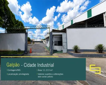 Galpão/Depósito/Armazém à venda, 11214m² no Cidade Industrial, Contagem