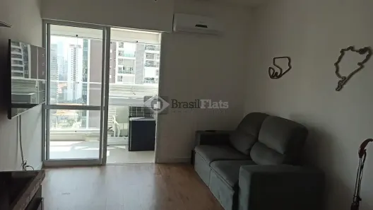 Apartamento com 1 Quarto para alugar, 43m² no Cidade Monções, São Paulo