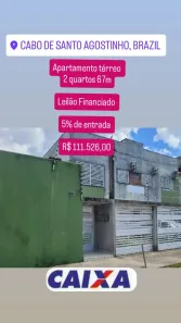 Apartamento com 2 Quartos à venda, 67m² no Garapu, Cabo de Santo Agostinho