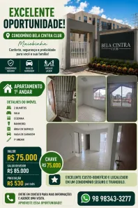 Apartamento com 2 Quartos à venda, 48m² no Maiobinha, São José de Ribamar
