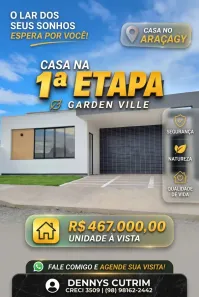 Casa de Condomínio com 3 Quartos à venda, 77m² no Mata, São José de Ribamar