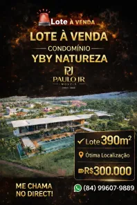 Lote/Terreno à venda, 390m² no Parque das Nações, Parnamirim
