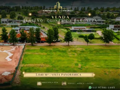 Lote/Terreno à venda, 3040m² no Condomínio Quinta da Baroneza II, Bragança Paulista