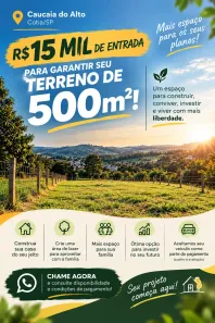 Lote/Terreno à venda, 500m² no Jardim dos Pereiras (Caucaia do Alto), Cotia