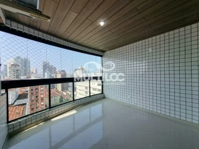 Apartamento com 3 Quartos para alugar, 131m² no Pompéia, Santos