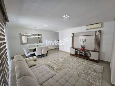 Apartamento com 3 Quartos para alugar, 103m² no Ponta da Praia, Santos